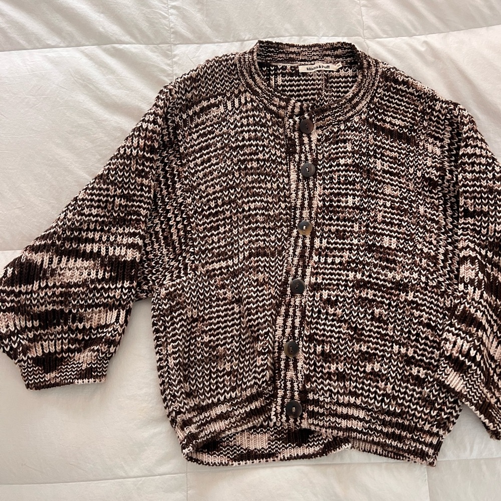 Misha & Puff Space Dye Fisherman Cardigan - Picture 3 of 7